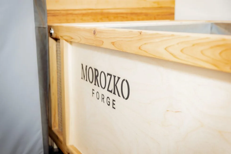 Morozko Forge cold plunge ice tub at Flex Fitness
